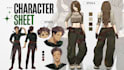 draw a character sheet art