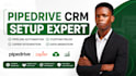 pipedrive crm expert pipeline automation custom field zapier, data integration