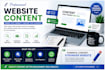 write website content, landing pages and about us pages