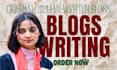 do SEO content writing, blog post writing, article writing