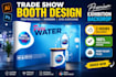 design backdrop banner, step and repeat and booth design