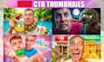 create premium gaming youtube thumbnails