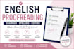 proofread and edit your english professionally