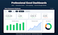 create a profesional excel dashboard with charts and kpis