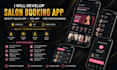 develop custom salon booking app, beauty salon app, spa app for your business
