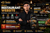 create a restaurant website with menu, booking and whatsapp