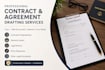 draft contracts and agreement and legal documents