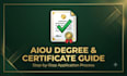 help you apply for aiou degree, transcript, and migration certificate