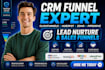 setup clickfunnels zoho hubspot pipedrive CRM lead nurture funnel