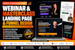 build webinar funnel, webinar landing page, masterclass funnel, webinarjam