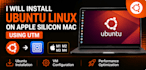 install ubuntu on apple silicon mac using utm