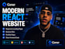 build a modern responsive react website