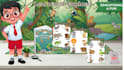 illustrate a cute animals learning children book