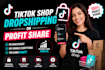 tiktok shop dropshipping on profit share