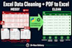 convert PDF to excel and clean messy data with python automation
