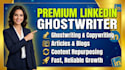 be your professional linkedin ghostwriter and b2b content writer