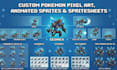 create custom pokemon pixel art, animated sprites and spritesheets