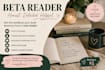 beta read your book and provide honest, detailed feedback