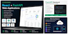 build react fastapi web app with postgresql and AWS