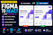 convert  figma design to  react website using tailwind CSS