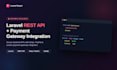 laravel rest api and integrate payment gateways