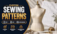 create custom sewing patterns with grading in pdf and dxf
