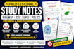 create study notes, thumbnails and PDF design