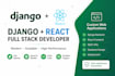 build full stack web application with rest api using django, react js