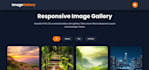 create a responsive HTML CSS javascript website landing page