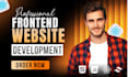 do frontend web development, html, css, javascript, tailwindcss