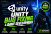 fix unity bugs, debug your game, and develop unity 2d 3d games