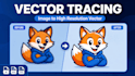 do vector tracing and convert your image to high resolution vector