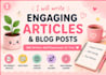 write SEO blogs and articles