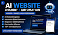 build ai powered business website with chatbot