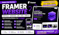 develop framer portfolio website animation framer template cms saas framerexpert