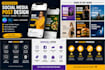 design instagram and facebook social media posts