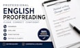 proofread and edit your english documents professionally