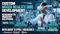 develop a meta quest mixed reality  app using unity