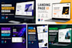 create responsive website design, modern website mockup or PSD web design