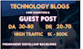 build powerful tech backlinks through tech guest post