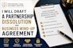 draft a partnership dissolution and business wind up agreement