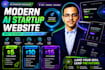 build a modern ai startup website