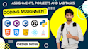 do c, cpp, java,js, python coding assignments and projects