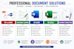 provide excel, word and PDF services