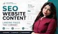 write SEO website content and landing page copy urgently