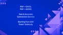 convert PDF to excel accurately