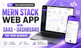build a full stack mern web app or saas dashboard