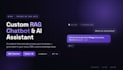 build a custom rag ai chatbot and ai assistant trained on your data