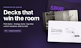 design a premium pitch deck in PDF and editable powerpoint
