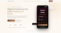a modern wedding invitation website with rsvp